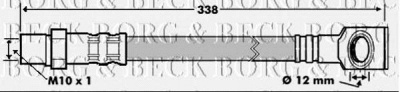 BORG & BECK bbh7125 -  Тормозной шланг